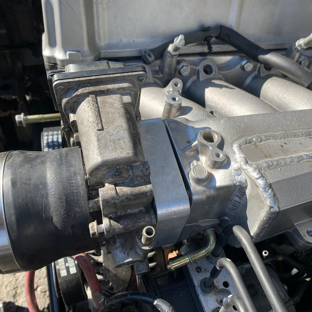 RX8 Throttle Body to S2000 or K Series Intake Adapter Sideways Fab